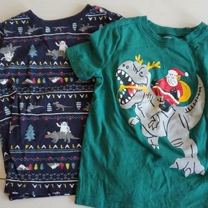 🎄🎅🦖Old Navy Holiday Shirt Bundle 3T 🦖🎅🎄